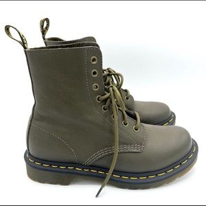Dr. Martens 1460 Pascal Wanama Combat Boot Olive Green 7